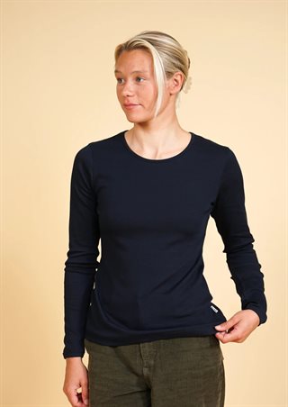 Elsk - Rib Women's LS T-Shirt - Navy